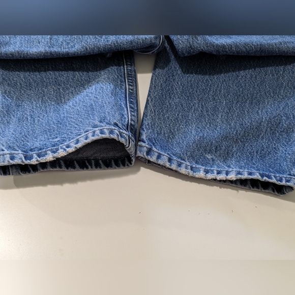 🐿️ Carhartt men's bleu Jeans 100% cotton traditional fit Size 42x32 - Picture 9 of 13